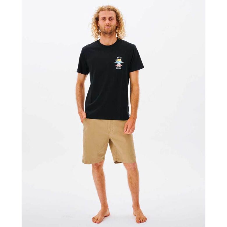 triko RIP CURL Search Icon BLACK