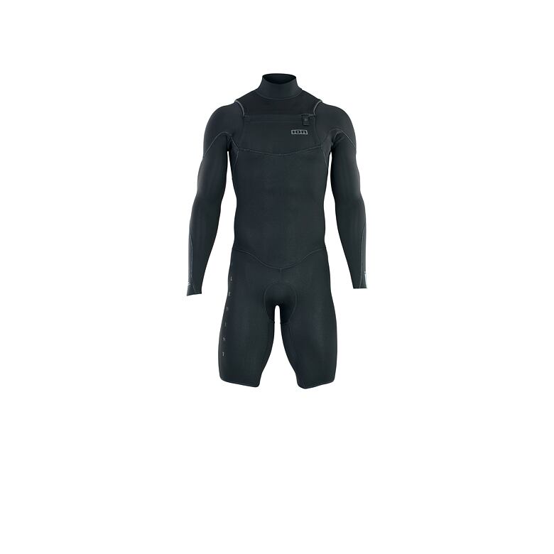 neopren ION Element 2/2 Shorty LS Front Zip men BLACK