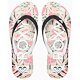 pantofle ROXY Tahiti BLACK/PINK/SOFT LIME