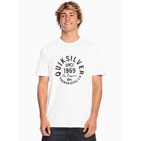 triko QUIKSILVER Circled Script Front White