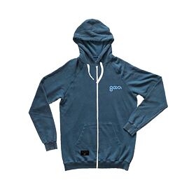 mikina GOYA Hoodie Zipper navy Zelená