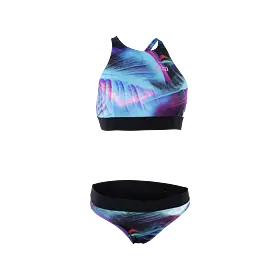surfkini ION women tropical-palm-glitch