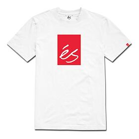 triko ÉS Main Block S/S Tee White