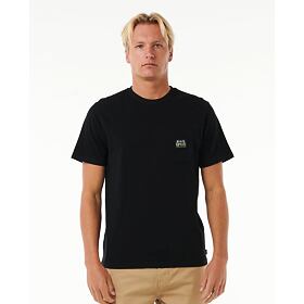 triko RIP CURL Horizon Badge SS Tee BLACK