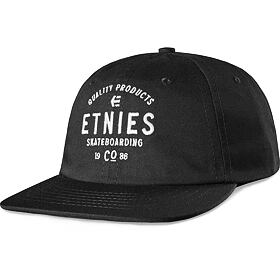 kšiltovka ETNIES Skate Co Strapback BLACK/WHITE