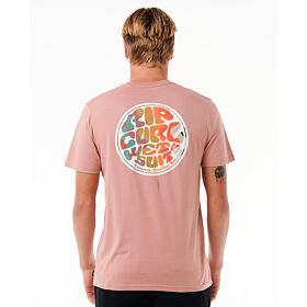 triko RIP CURL Wettie Passage Icon Tee MUSHROOM