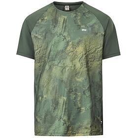 triko PICTURE Osborn print S/S GEOLOGY GREEN