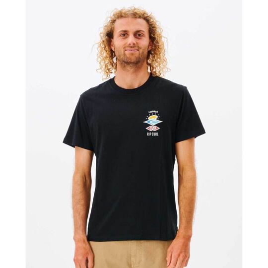 triko RIP CURL Search Icon BLACK