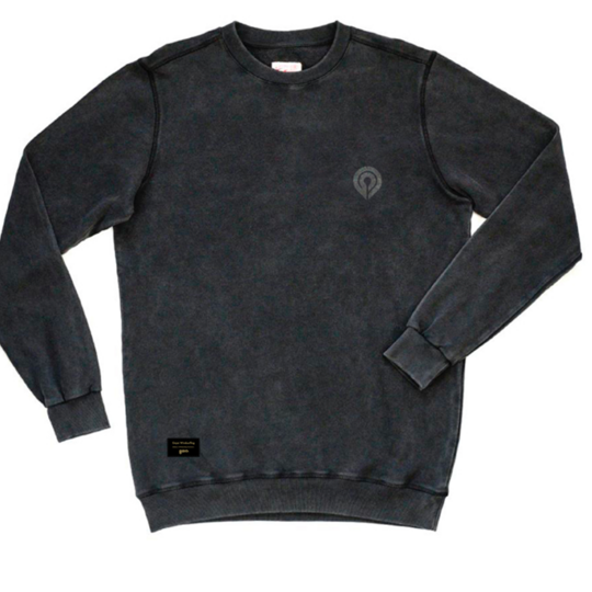 mikina GOYA Sweater Washed BLACK