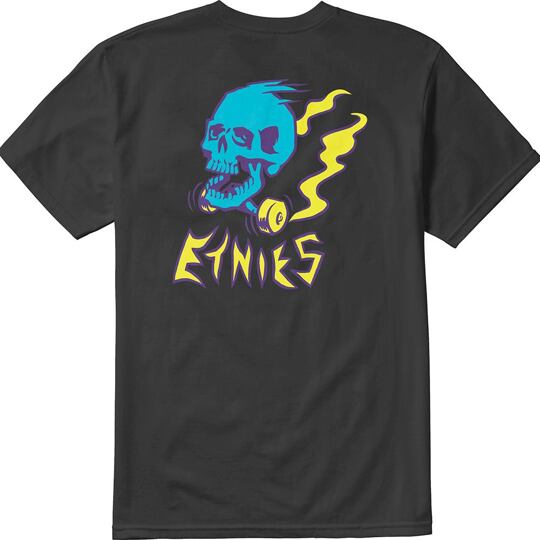 triko ETNIES Skate Skull Tee BLACK