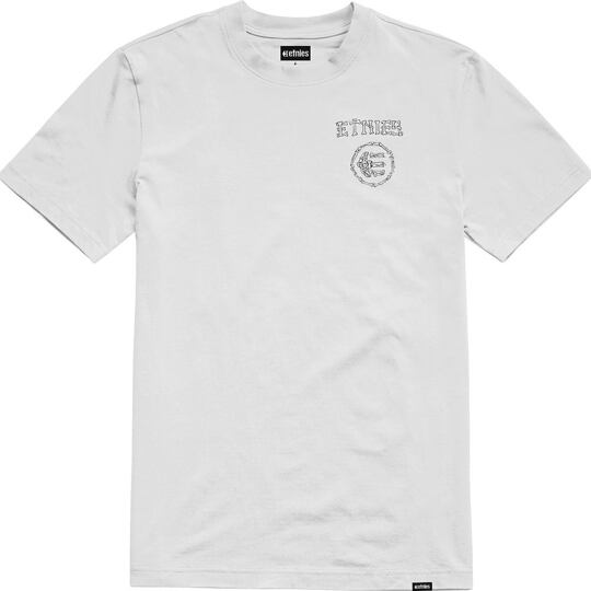 triko ETNIES Skate Skull Tee White