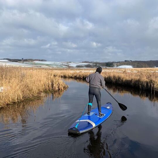 paddleboard NSP P2 Soft Flatwater SUP 11'0''x30''x6 5/8' Flax Blue