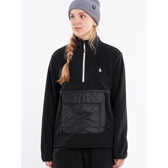 mikina VOLCOM Polar Fleece 1/2 Zip BLACK