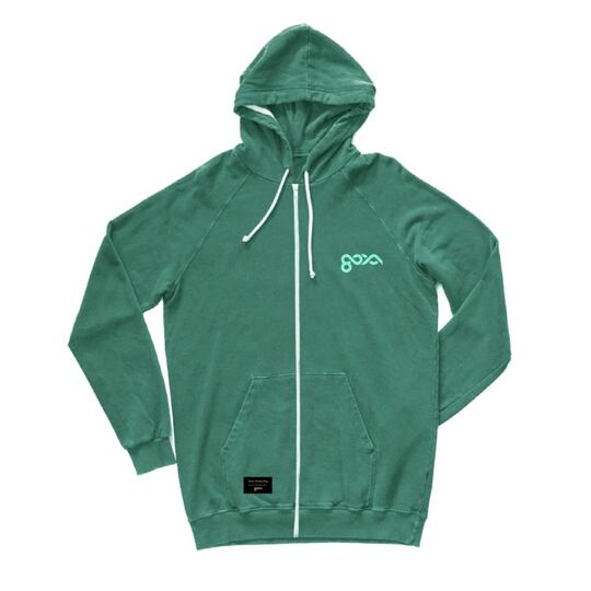 mikina GOYA Hoodie Zipper Daveo Zelená