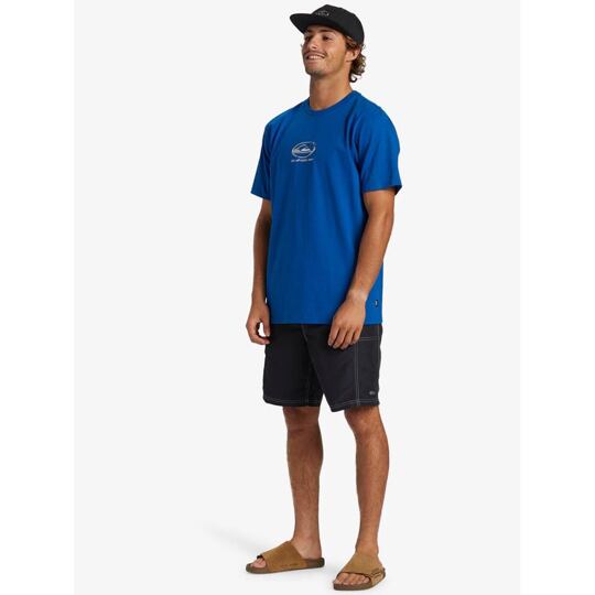 triko QUIKSILVER Chrome Logo SS MONACO BLUE