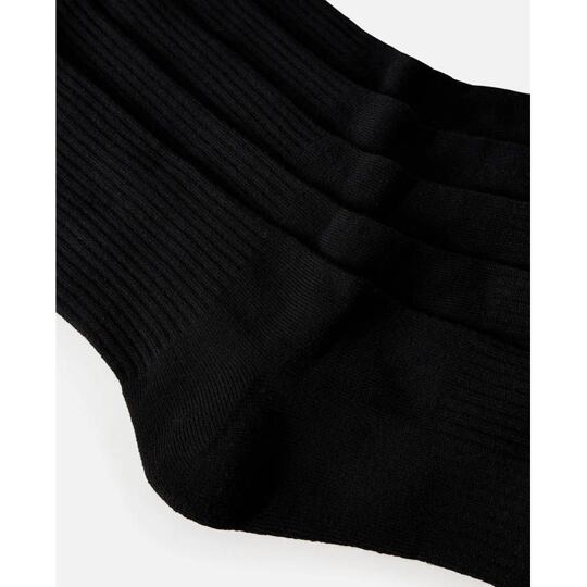 ponožky RIP CURL Brand Crew Sock 5-Pk BLACK