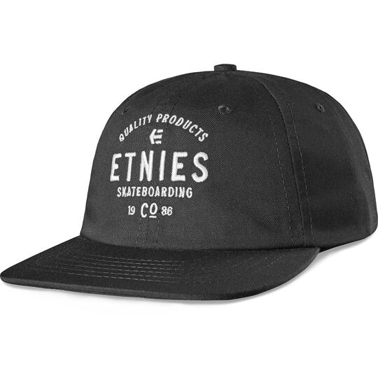 kšiltovka ETNIES Skate Co Strapback BLACK/WHITE