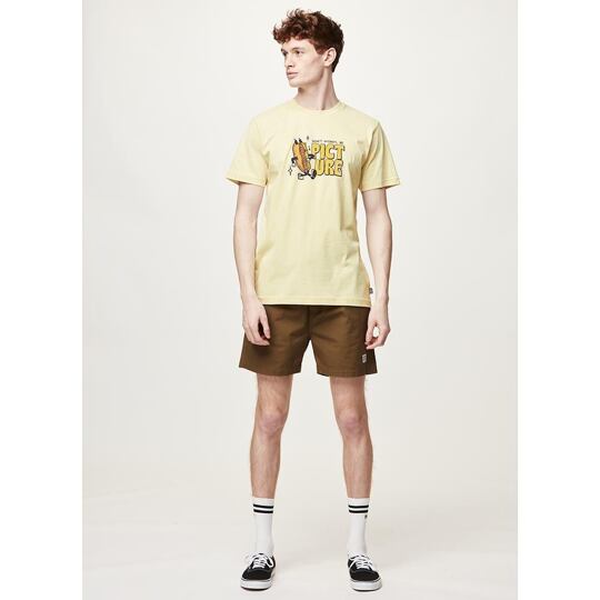 triko PICTURE Basement Mustard S/S WOOD ASH