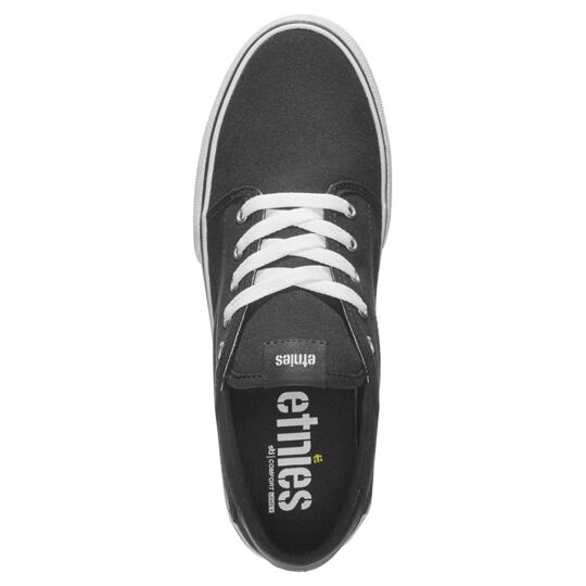 boty ETNIES Barge Slim BLACK/WHITE/SILVER