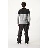 triko PICTURE Eaton L/S Merino GREY MELANGE-BLACK