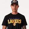 triko NEW ERA NBA Wordmark court infill tee LOSLAK BLK