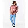 košile RIP CURL Checked In Flannel DUSTY MUSHROOM