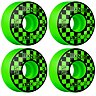 kolečka BONES WHEELS 100's Block Party 52mm V4 GREEN